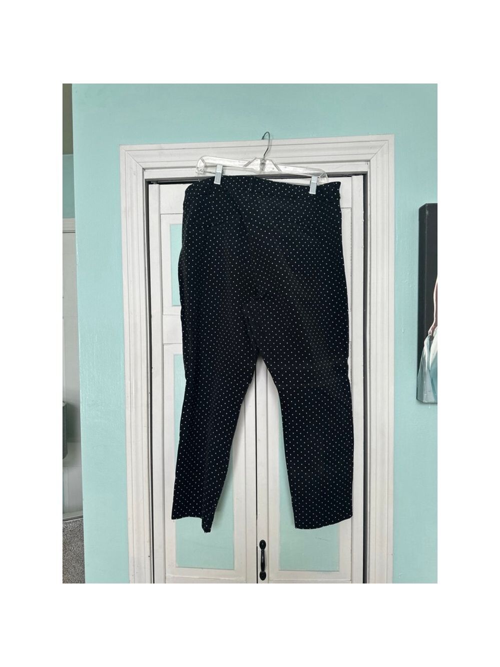 Size 18 polka dot Old Navy high waisted stretch pixie pant ankle length - Picture 3 of 7